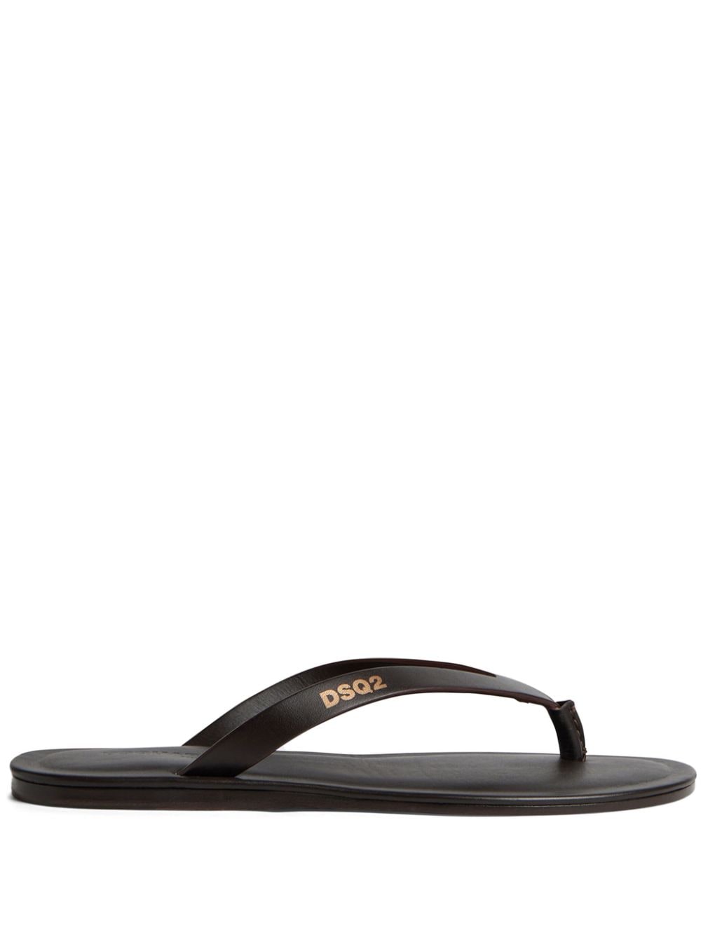 Dsquared2 Flip-Flops mit Logo-Print - Braun von Dsquared2