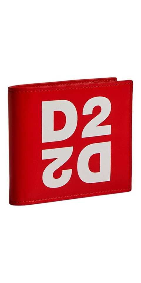 Dsquared2 Geldbörse Dsquared2 Glattleder Geldbörse Herren Rot von Dsquared2