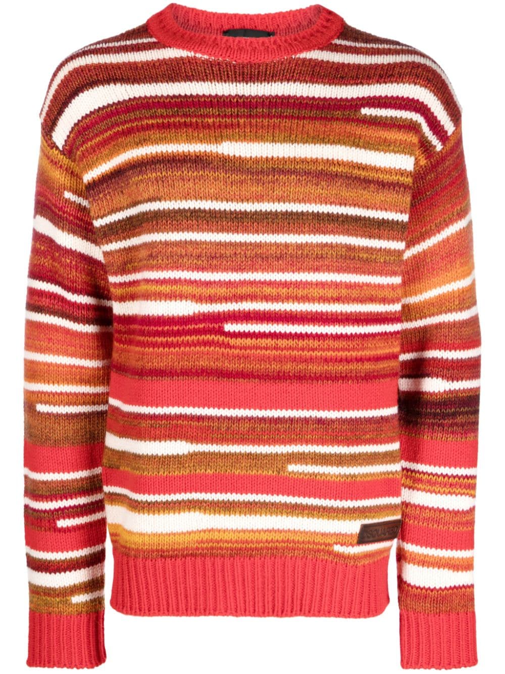 Dsquared2 Gestreifter Pullover - Rot von Dsquared2