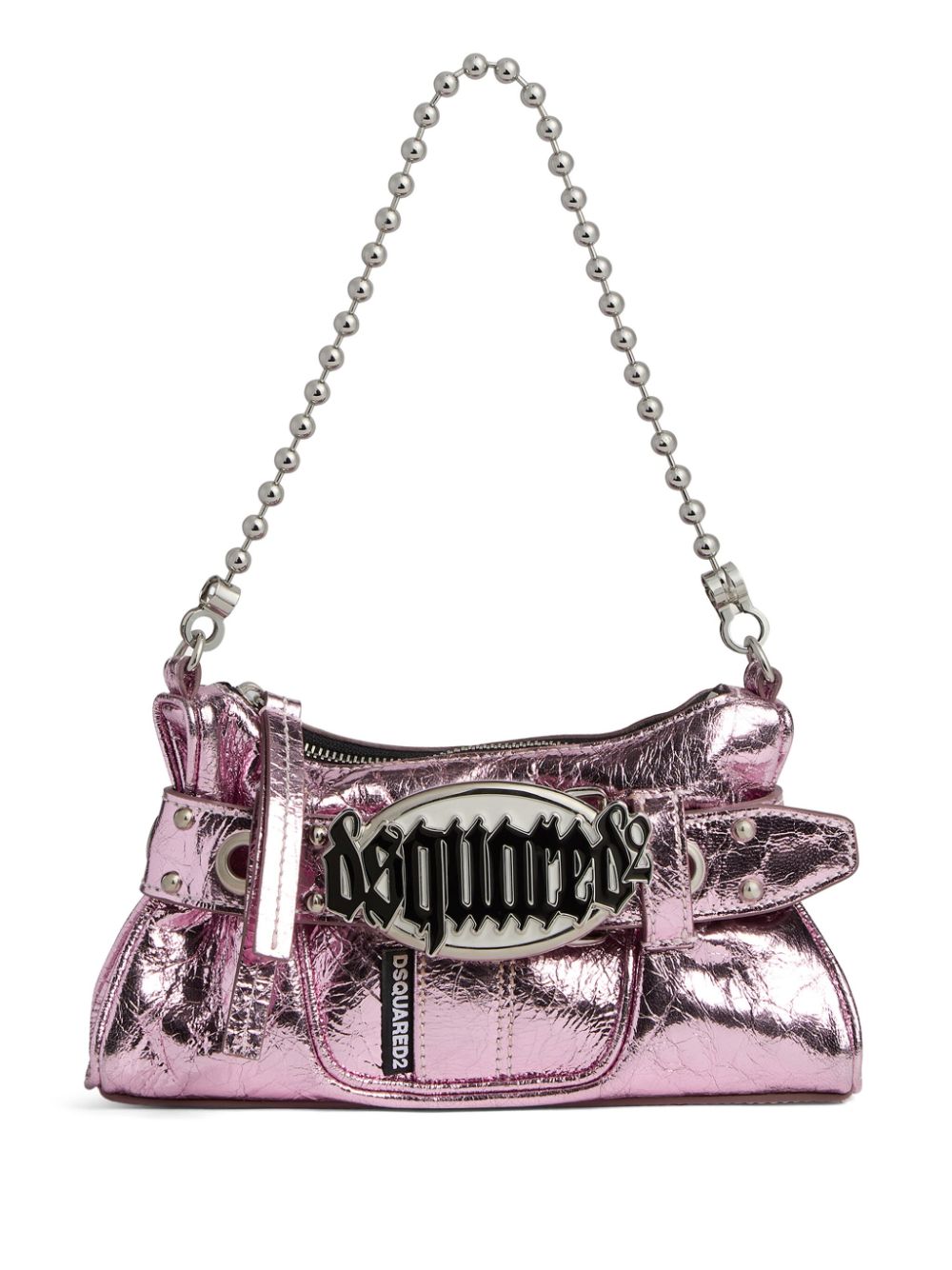 Dsquared2 Gothic Clutch mit Logo-Schild - Rosa von Dsquared2