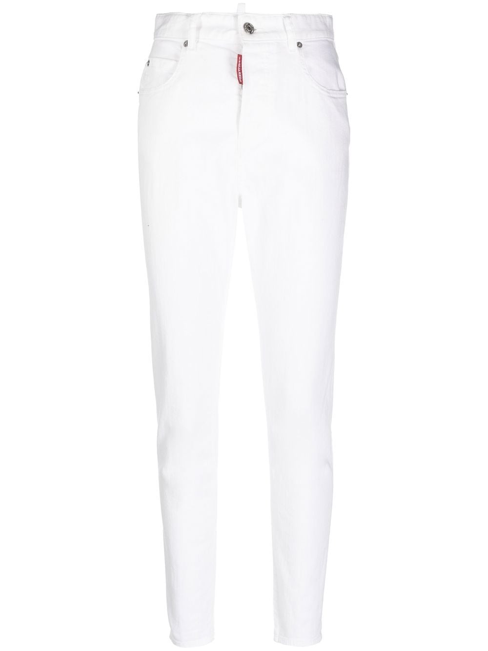 DSQUARED2 Jeans mit hohem Bund - Weiß DSQUARED2 Jeans mit hohem Bund - Weiß von DSQUARED2