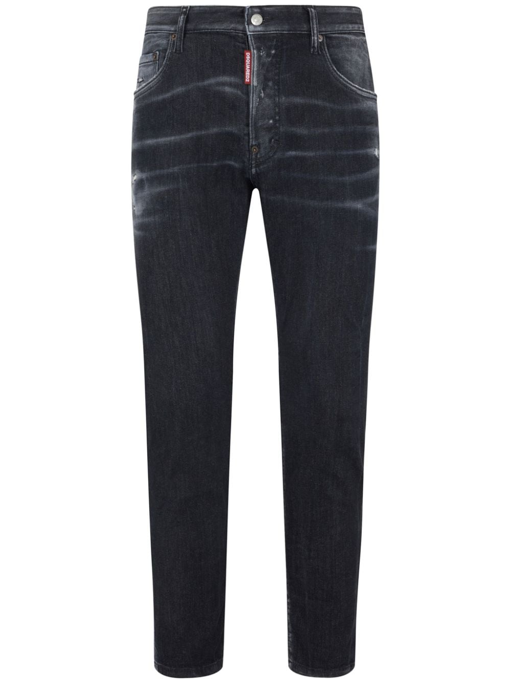 Dsquared2 Halbhohe Slim-Fit-Jeans - Schwarz von Dsquared2