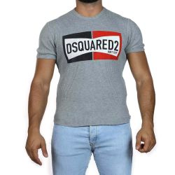 Dsquared2 Herren Graues Logo Baumwoll-t-shirt von Dsquared2