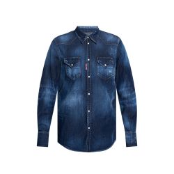 Dsquared2 Herren Stretch-denim-hemd In Blau von Dsquared2