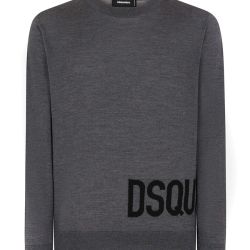 Dsquared2 Herren Strickpullover Wolle Grau S74ha1377 von Dsquared2