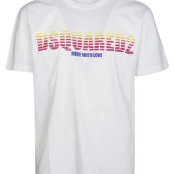 Dsquared2 Herren T-shirt Aus Baumwolle In Weiß von Dsquared2