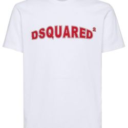 Dsquared2 Herren Weißes Baumwoll T-shirt von Dsquared2