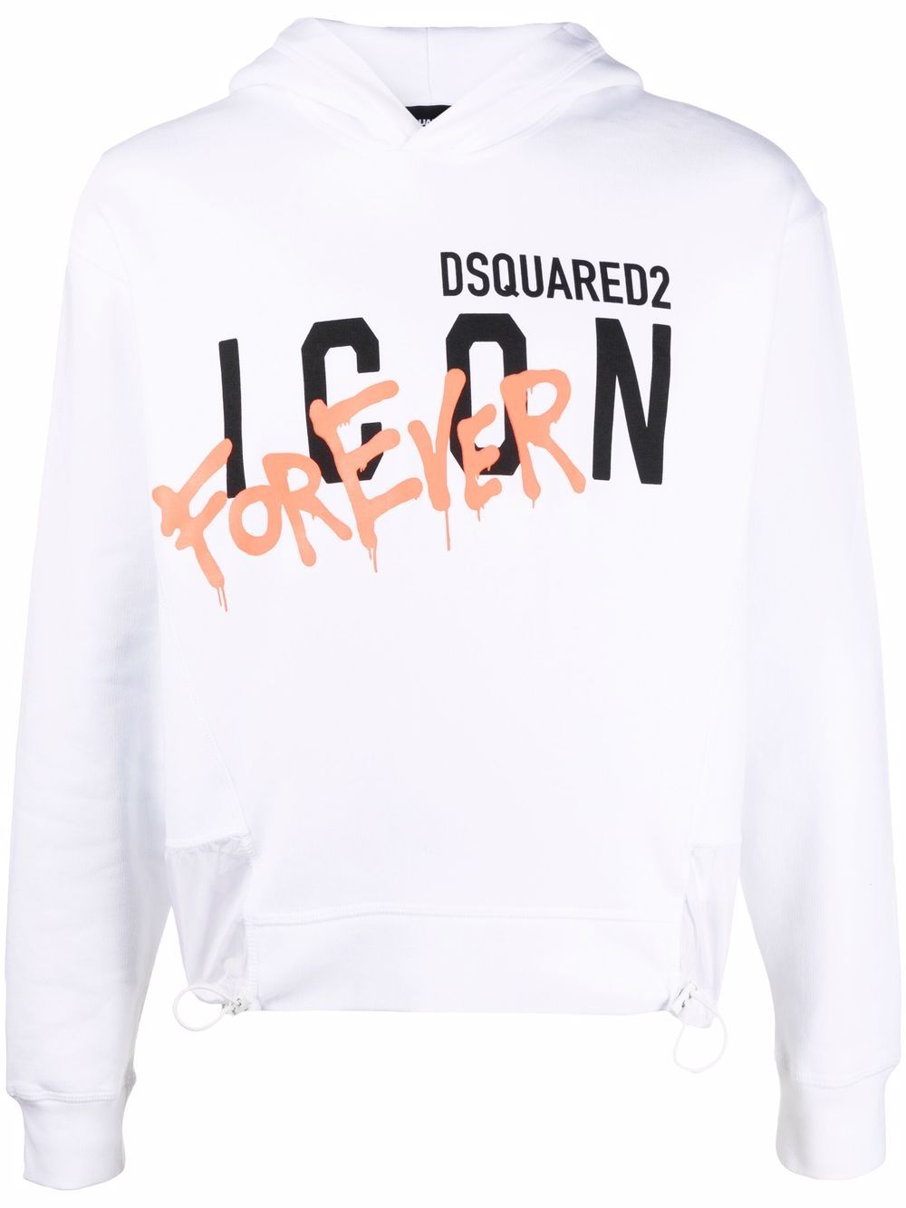 Dsquared2 Hoodie mit Graffiti-Print - Weiß von Dsquared2