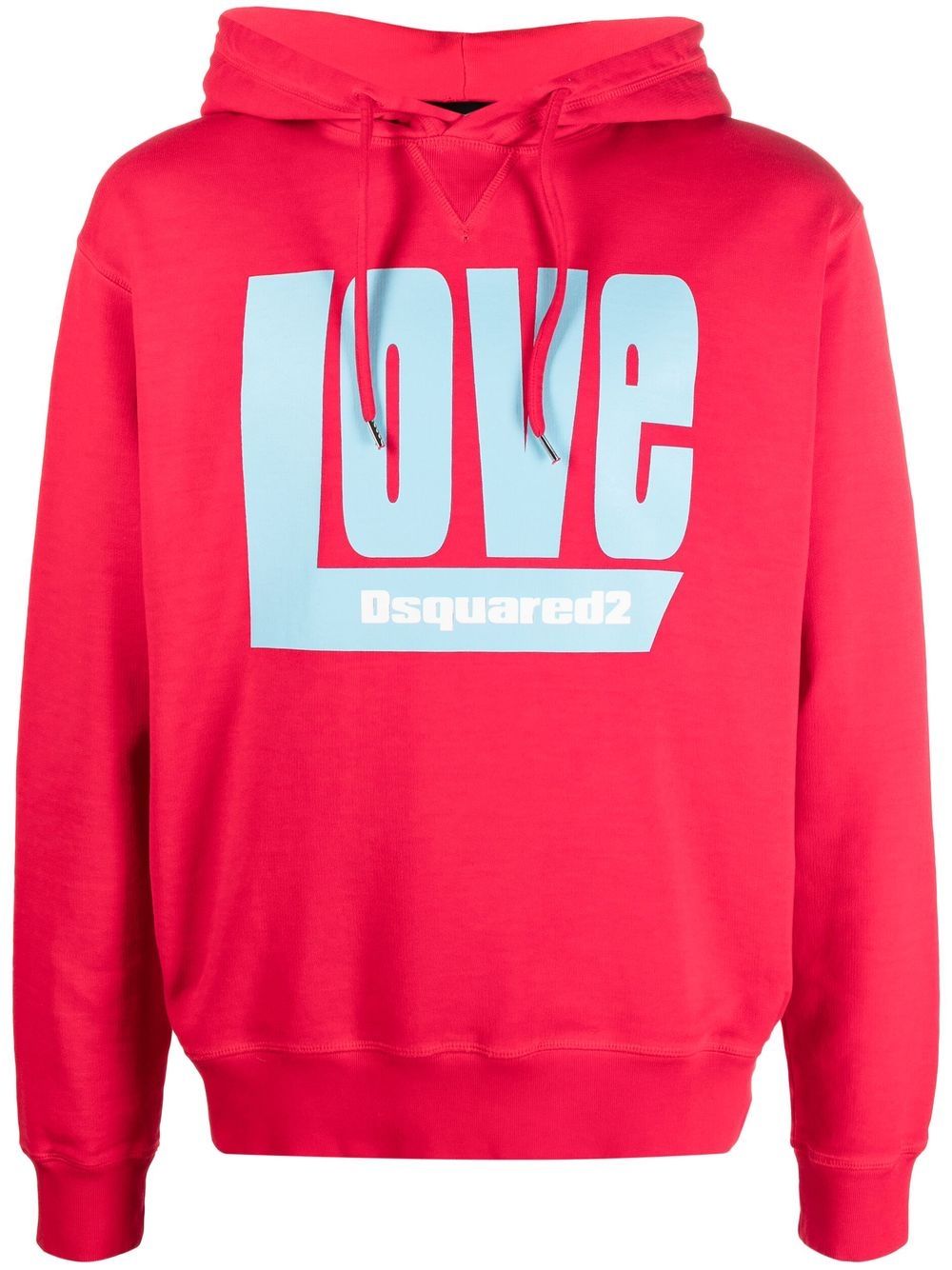 Dsquared2 Hoodie mit "Love"-Print - Rot von Dsquared2