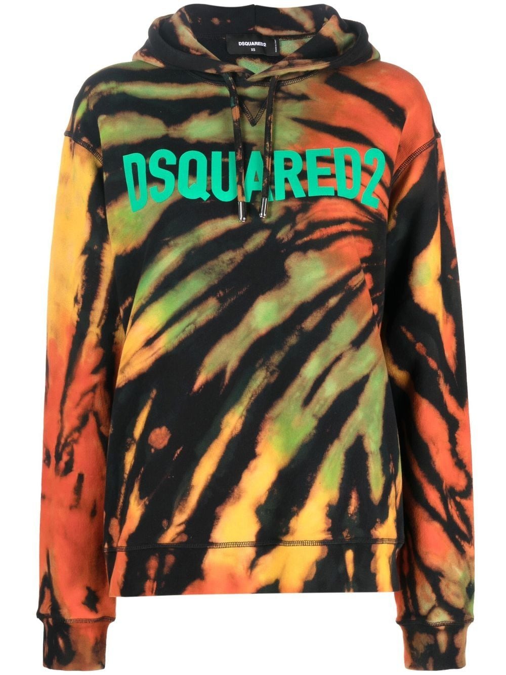 Dsquared2 Hoodie mit abstraktem Print - Schwarz von Dsquared2