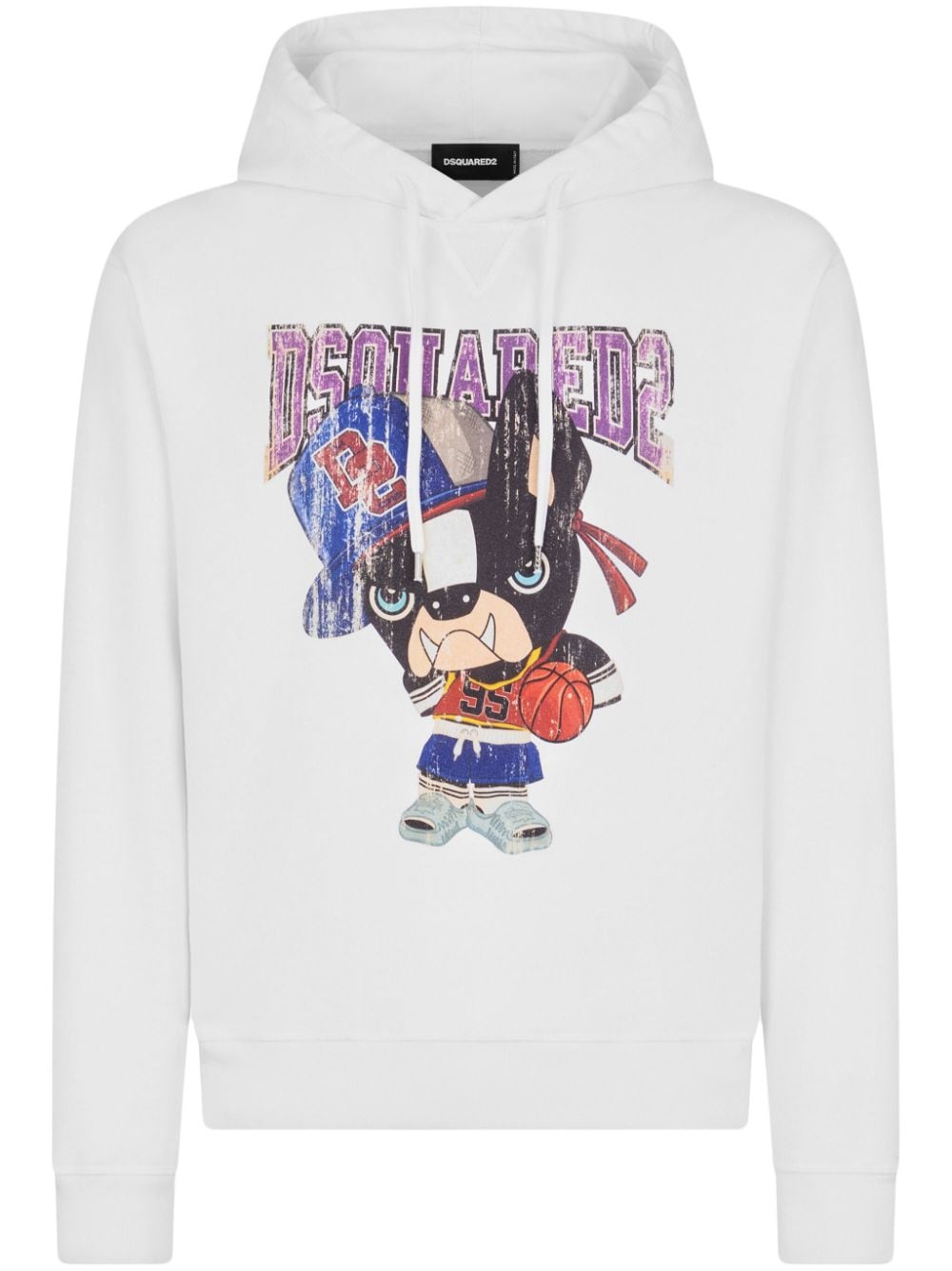 Dsquared2 Hoodie mit grafischem Print - Weiß von Dsquared2