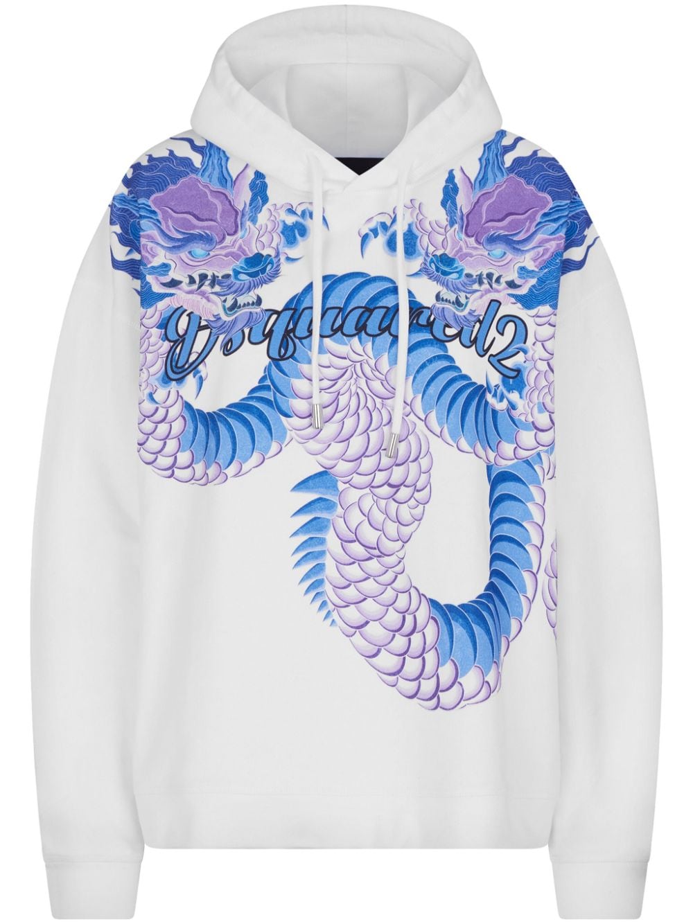 Dsquared2 Hoodie mit grafischem Print - Weiß von Dsquared2