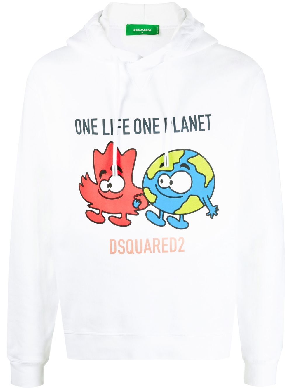 Dsquared2 Hoodie mit grafischem Print - Weiß von Dsquared2