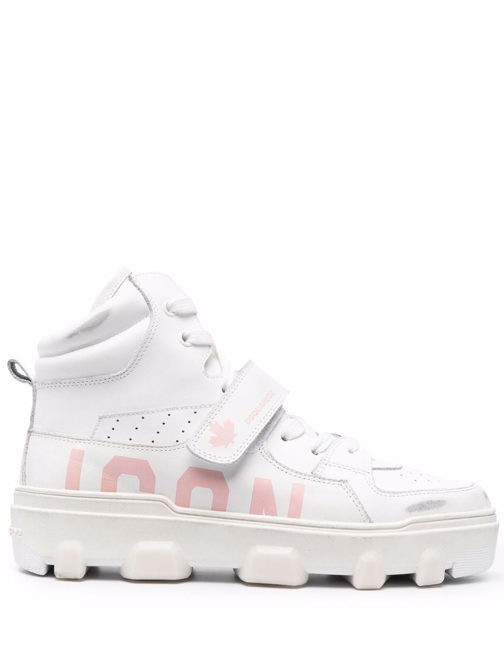 Dsquared2 Icon Basket High-Top-Sneakers - Weiß von Dsquared2