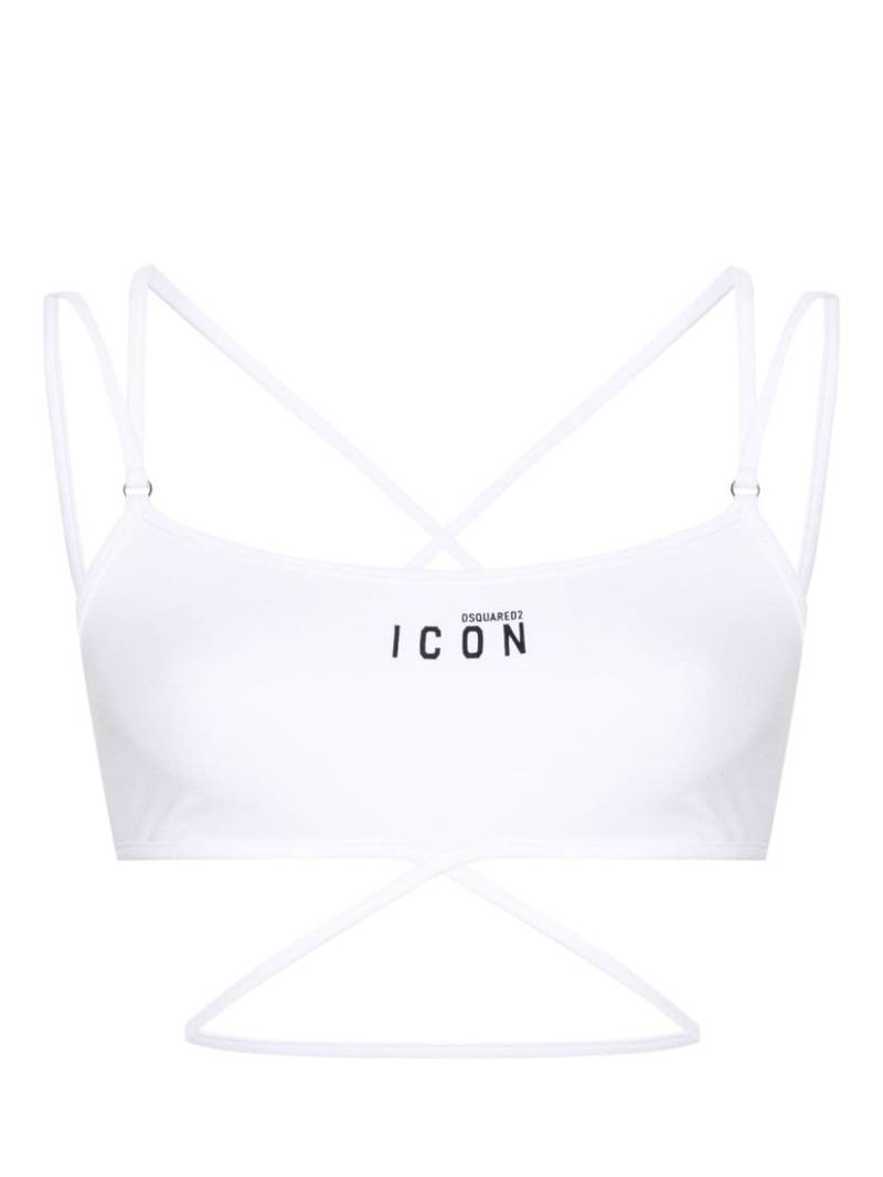 Dsquared2 Icon Sport-BH - Weiß von Dsquared2