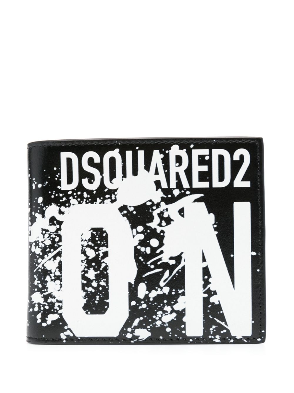 Dsquared2 Icon Portemonnaie mit Logo-Prägung - Schwarz von Dsquared2