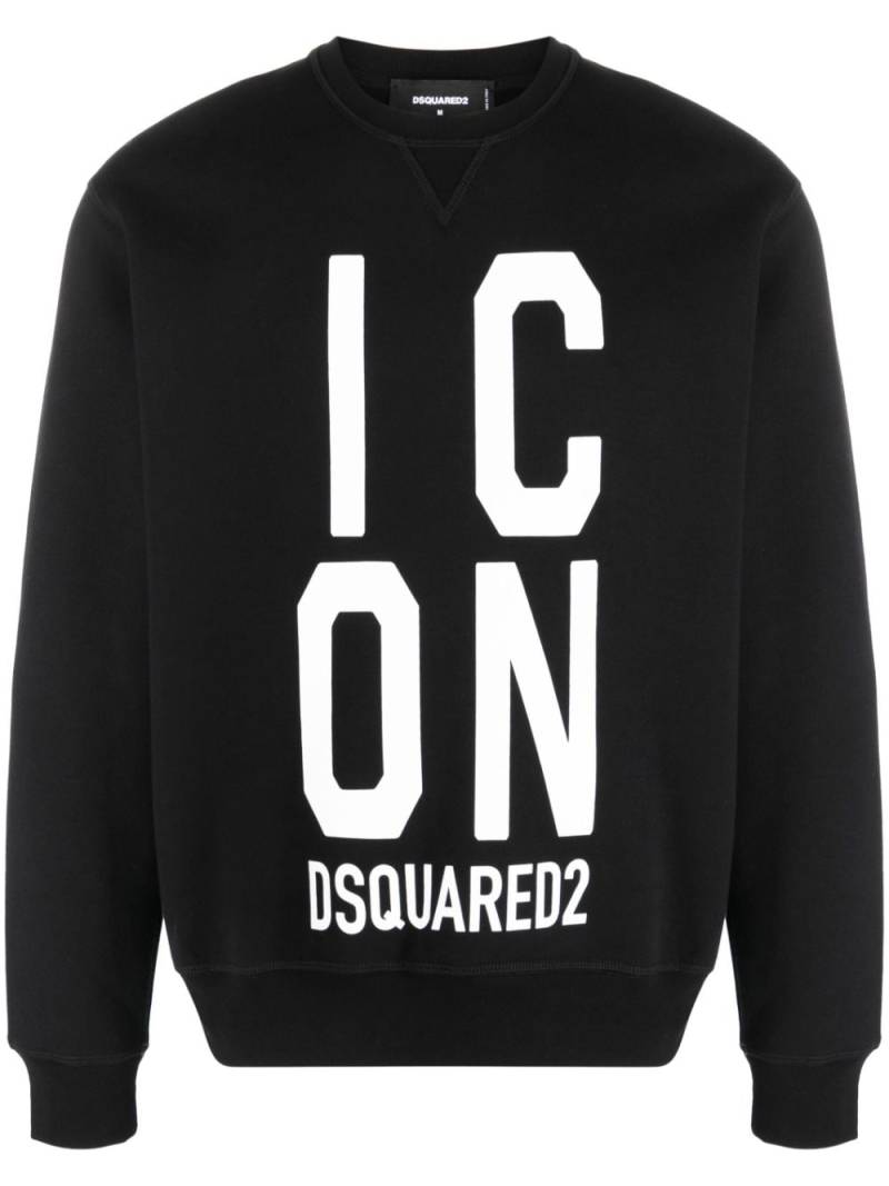 Dsquared2 Sweatshirt mit "Icon"-Print - Schwarz von Dsquared2