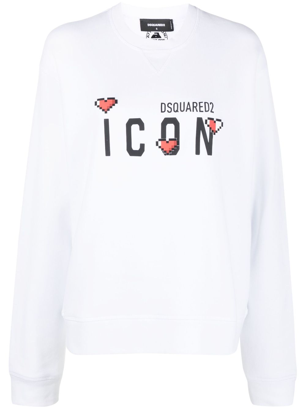 Dsquared2 Sweatshirt mit "Icon"-Print - Weiß von Dsquared2