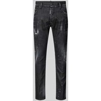 Dsquared2 Jeans mit 5-Pocket-Design in Black, Größe 48 von Dsquared2