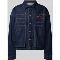 Dsquared2 Jeansjacke mit Knopfleiste in Dunkelblau, Größe 48 von Dsquared2