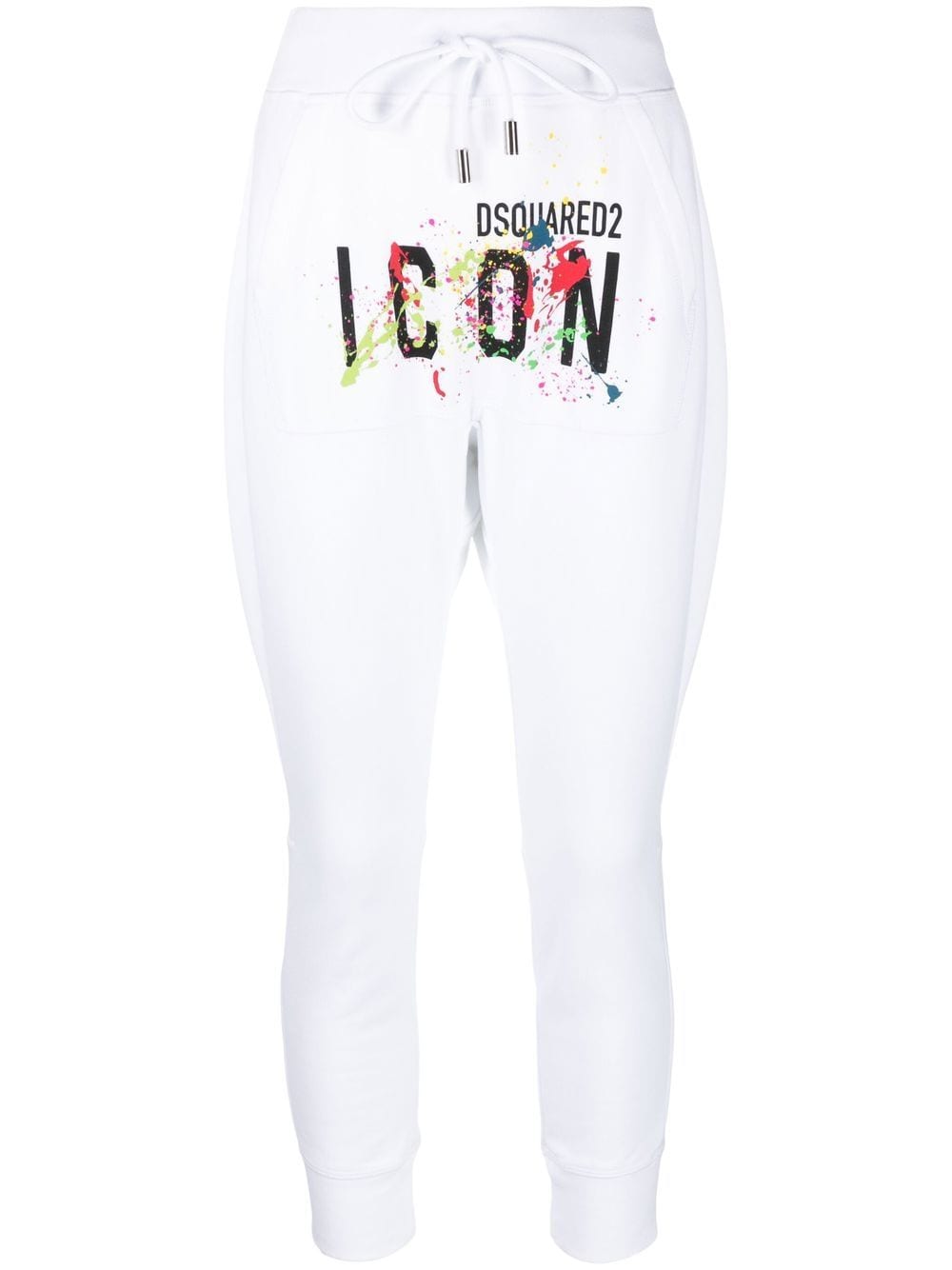 Dsquared2 Jogginghose mit Farbklecks-Print - Weiß von Dsquared2