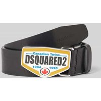 Dsquared2 Ledergürtel aus echtem Leder in Black, Größe 100 von Dsquared2