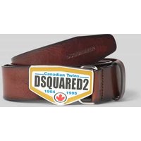 Dsquared2 Ledergürtel aus echtem Leder in Schoko, Größe 90 von Dsquared2