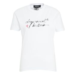 Dsquared2 Logo T-shirt Für Frauen In Weiß von Dsquared2