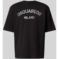 Dsquared2 Loose Fit T-Shirt mit Logo-Print in BLACK, Größe M von Dsquared2