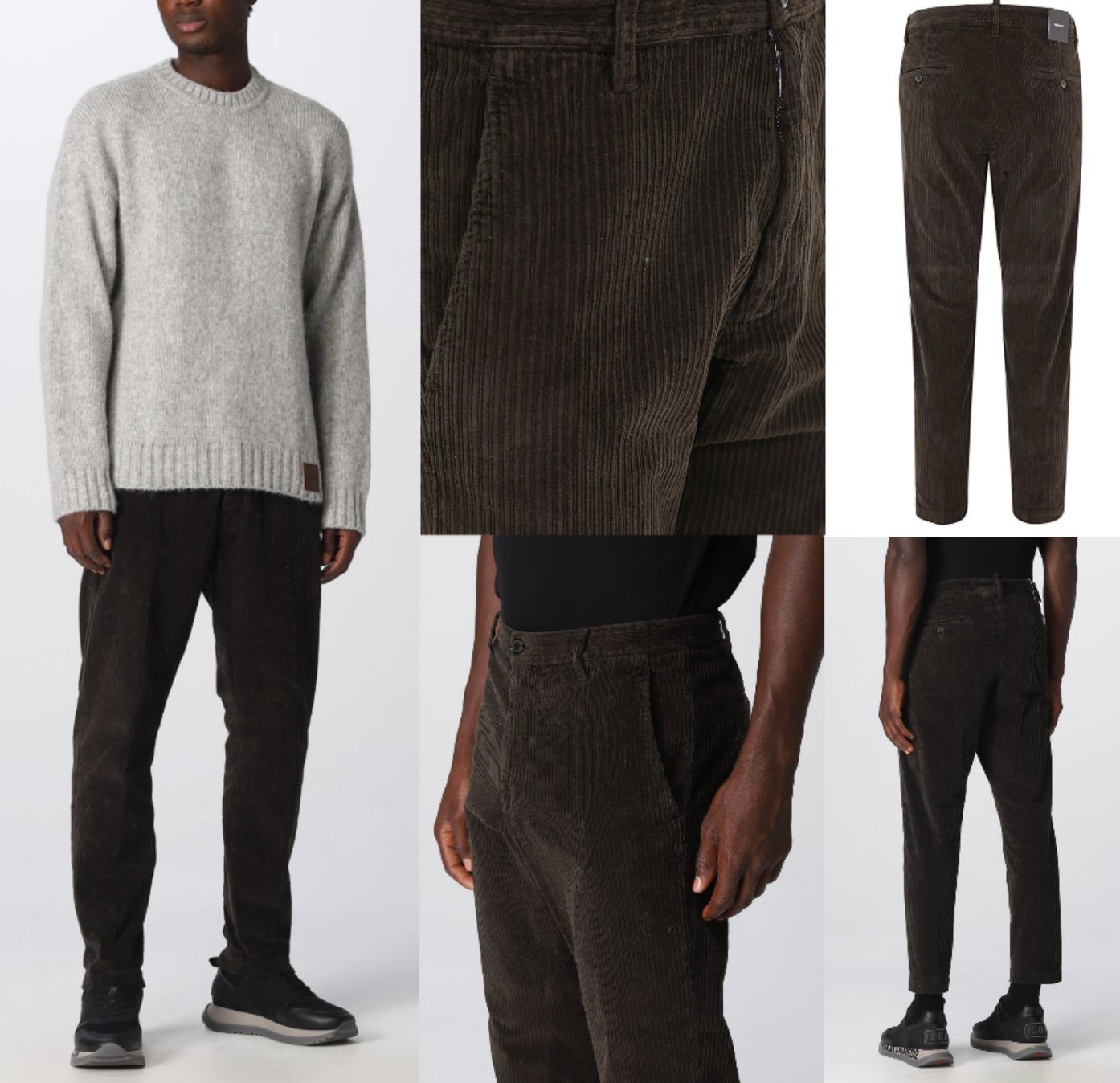 Dsquared2 Loungehose DSQUARED2 HOCKNEY Corduroy Tapered Pants Hose Chino Jeans Cropped Trou von Dsquared2
