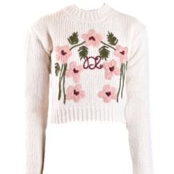 Dsquared2 Luxuriöser Alpaka-mix-pullover In Creme von Dsquared2