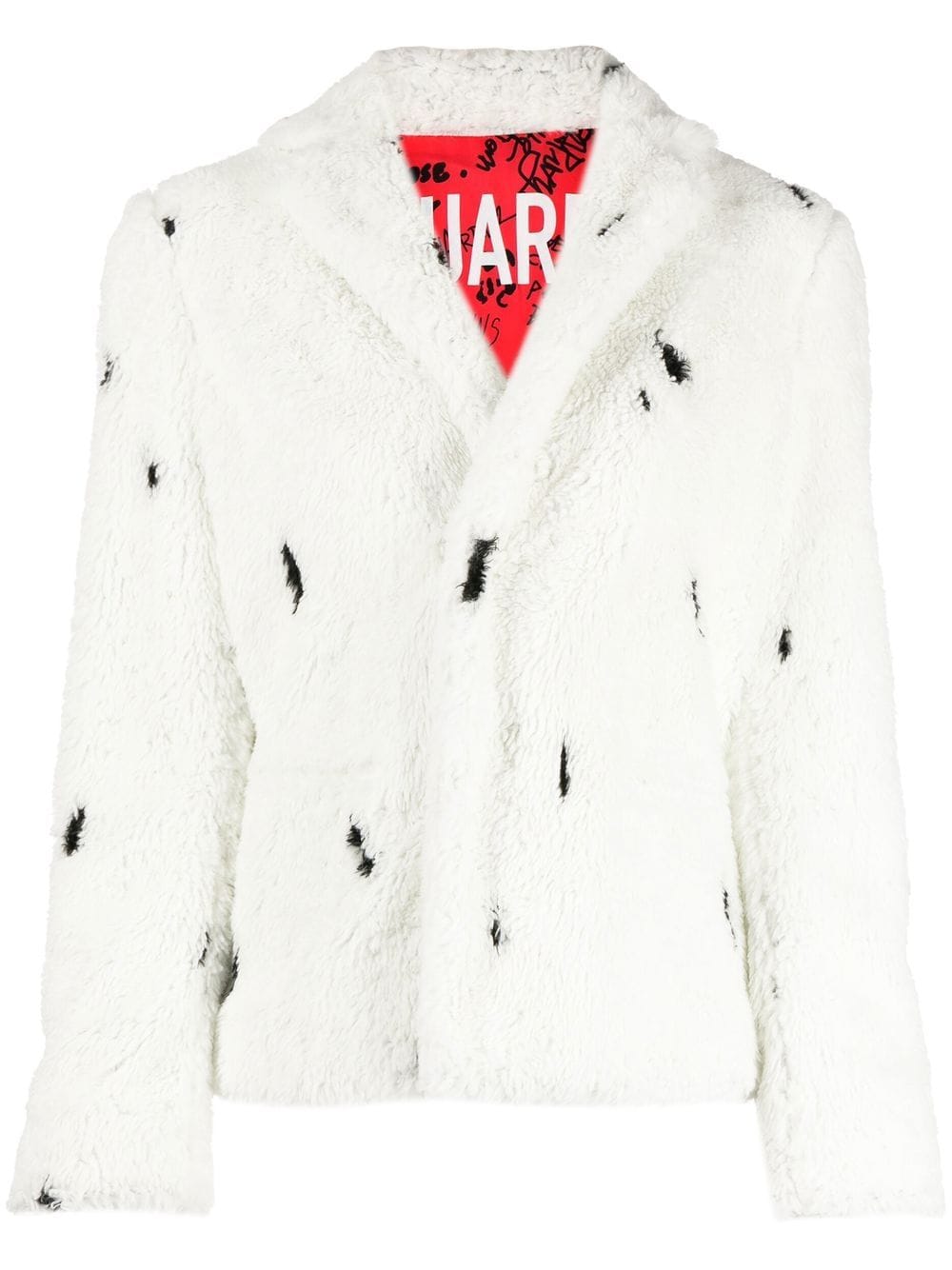 Dsquared2 Mantel aus Faux Fur - Weiß von Dsquared2