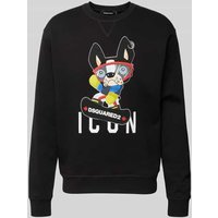 Dsquared2 Oversized Sweatshirt aus Baumwolle in Black, Größe XXL von Dsquared2