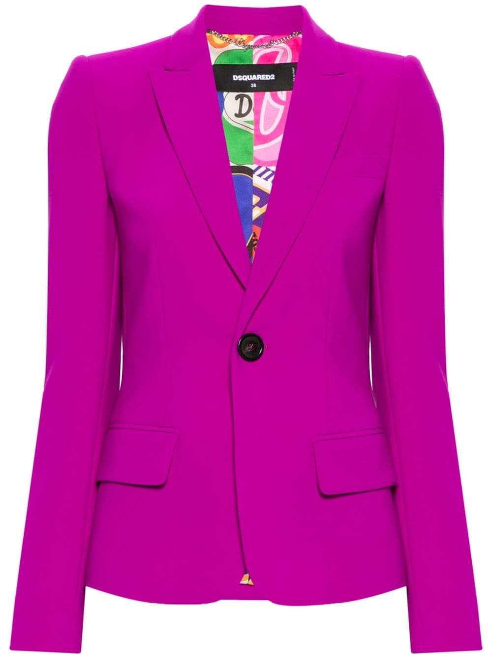 Dsquared2 Sakko mit steigendem Revers - Rosa von Dsquared2