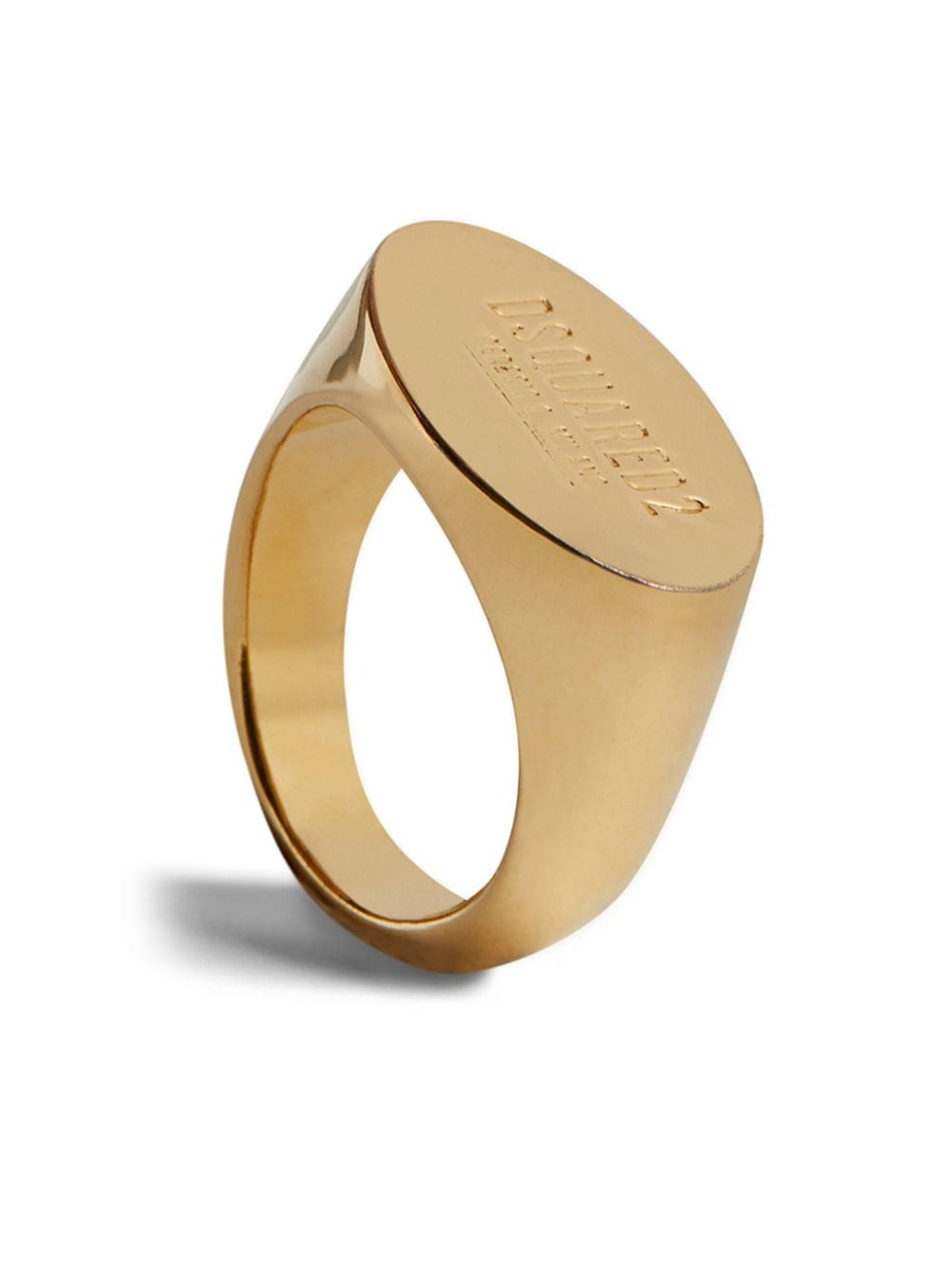 Dsquared2 Polierter Ring mit Logo-Gravur - Gold von Dsquared2