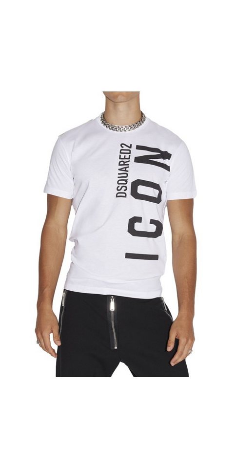 Dsquared2 Print-Shirt Dsquared2 Icon Cool T-Shirt Weiß Herren L von Dsquared2