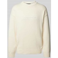 Dsquared2 Pullover in Strick-Optik in Offwhite, Größe M von Dsquared2
