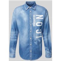 Dsquared2 Regular Fit Jeanshemd mit Label-Print in Blau, Größe 48 von Dsquared2