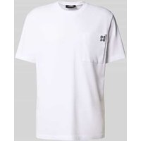 Dsquared2 Regular Fit T-Shirt mit Brusttasche in Weiss, Größe XXL von Dsquared2