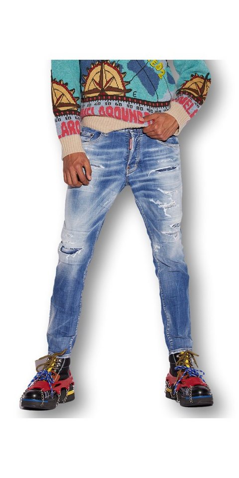 Dsquared2 Relax-fit-Jeans Dsquared2 Light Sandy Jeans Blau Herren 54/XXL (38/34) von Dsquared2