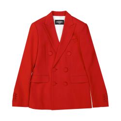 Dsquared2 Rote Damen-doppelreihige Jacke Aus Viskosemischung von Dsquared2