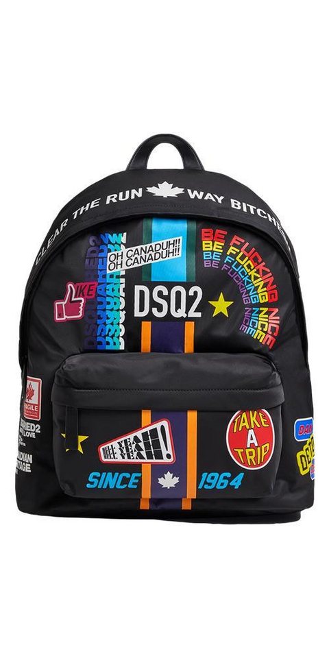 Dsquared2 Rucksack Dsquared2 Traveller Patch Rucksack Schwarz Unisex von Dsquared2