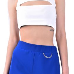 Dsquared2 Schickes Weißes Damenoberteil Aus Polyester von Dsquared2