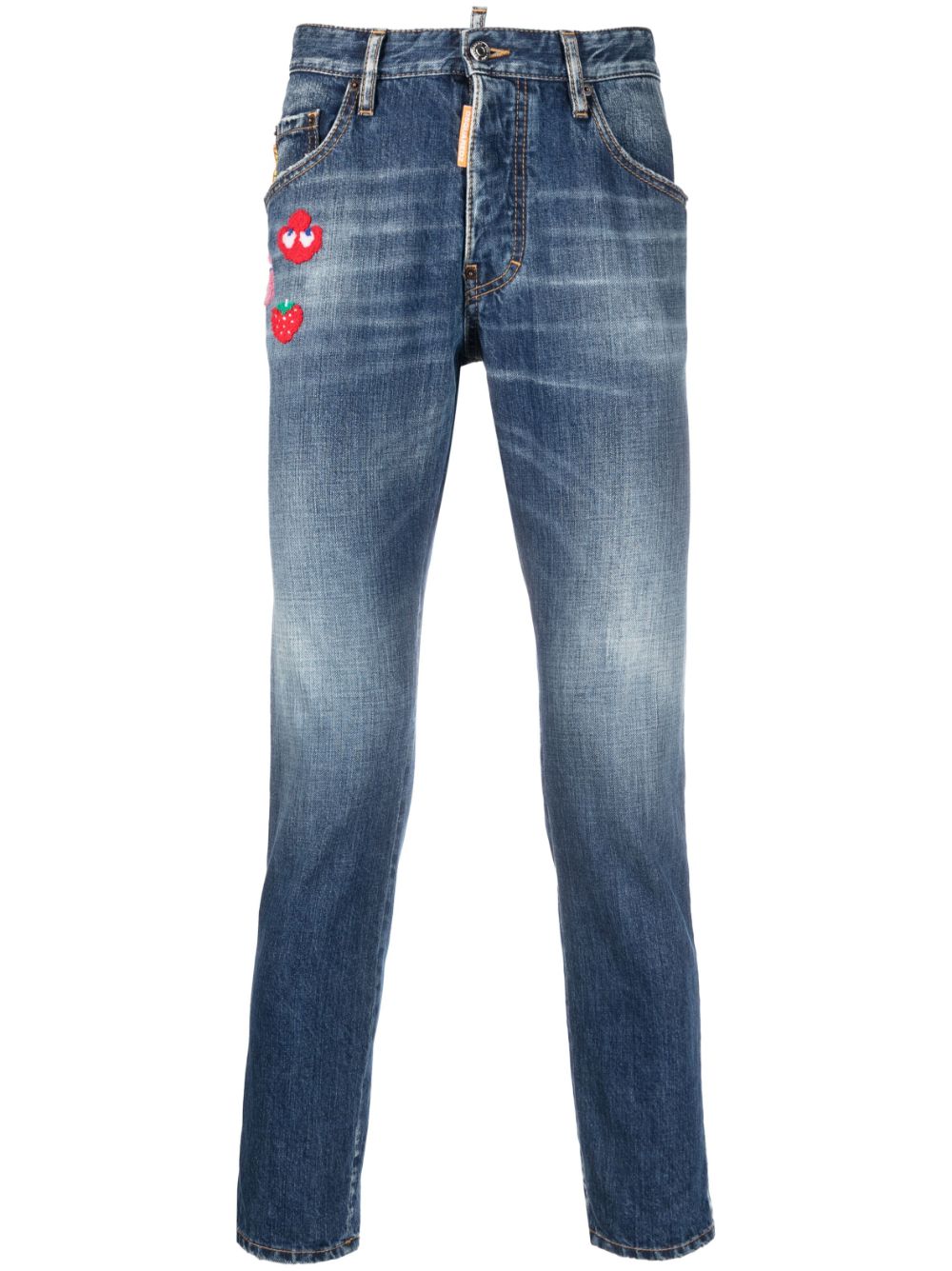 Dsquared2 Schmale Cropped-Jeans - Blau von Dsquared2