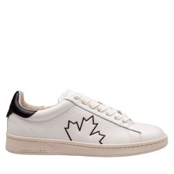 Dsquared2 Schwarze & Weiße Leder Boxersneaker Für Herren von Dsquared2