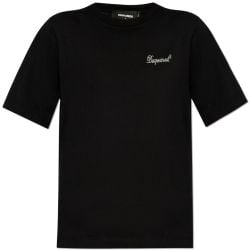 Dsquared2 Schwarzes Baumwoll-t-shirt Für Frauen von Dsquared2