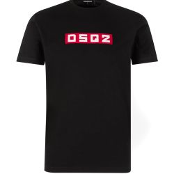 Dsquared2 Schwarzes Baumwoll-t-shirt S74gd1223 von Dsquared2