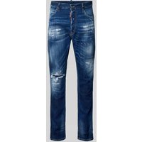 Dsquared2 Skinny Fit Jeans im Used-Look in Dunkelblau, Größe 48 Dsquared2 Skinny Fit Jeans im Used-Look in Dunkelblau, Größe 48 von Dsquared2