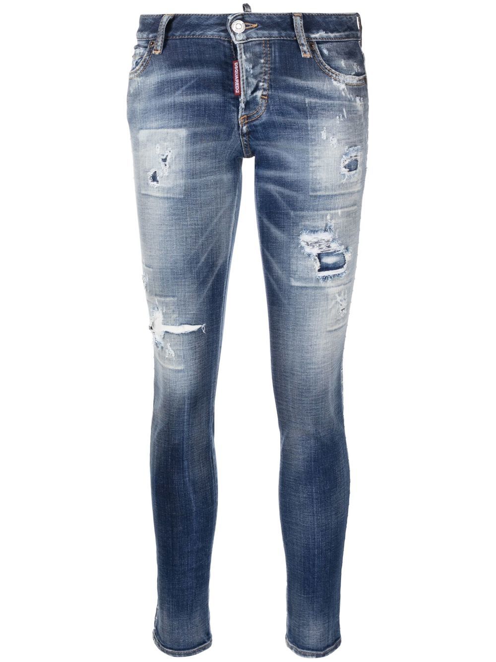 Dsquared2 Skinny-Jeans im Distressed-Look - Blau von Dsquared2
