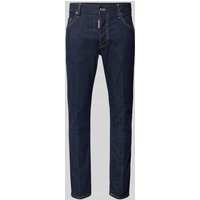 Dsquared2 Slim Fit Jeans mit Label-Detail in Dunkelblau, Größe 48 von Dsquared2